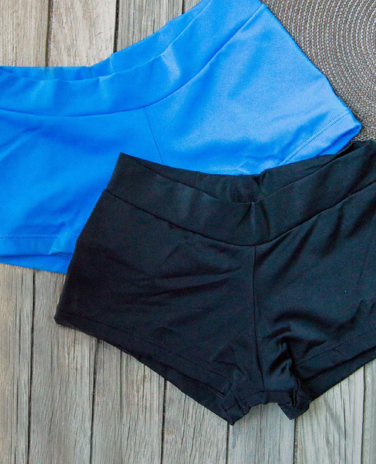 Malla Bombacha Mini Short Liso Kiero 4020 Negro