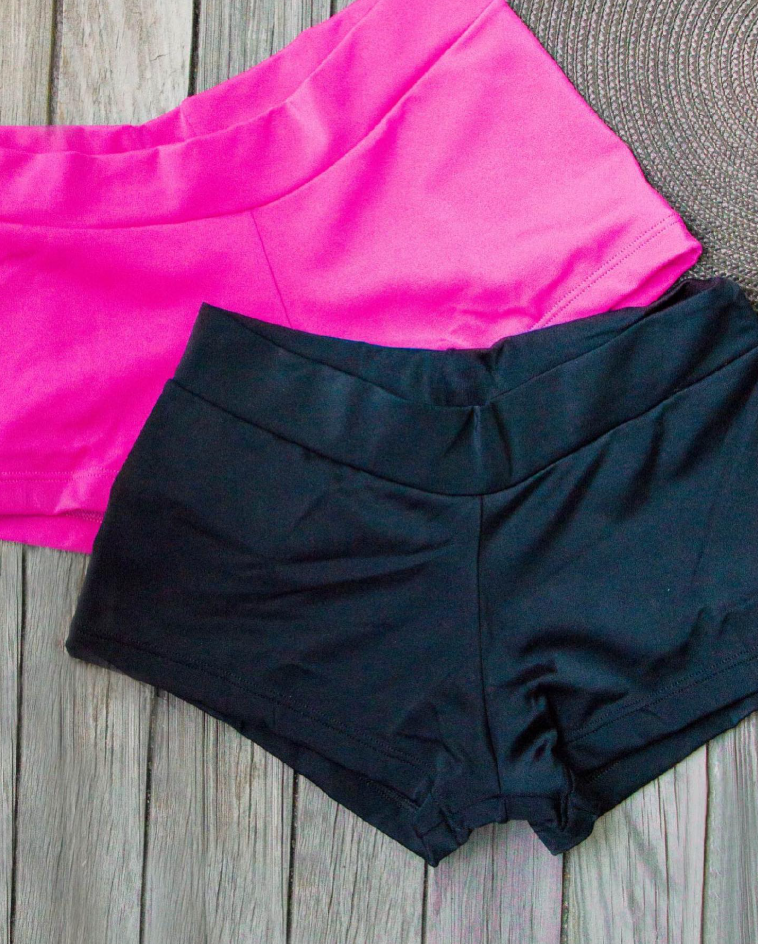 Malla Bombacha Mini Short Liso Kiero 4020 Negro