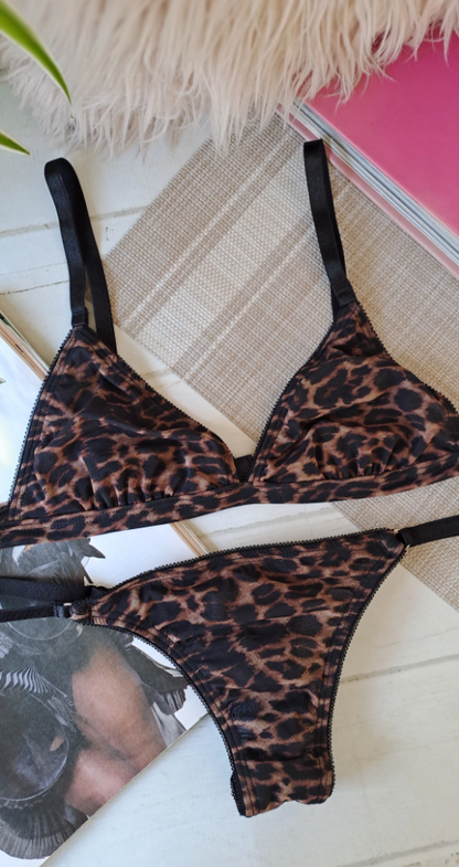 Conjunto De Lencería Animal Print Lody 5325