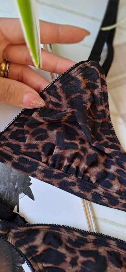 Conjunto De Lencería Animal Print Lody 5325