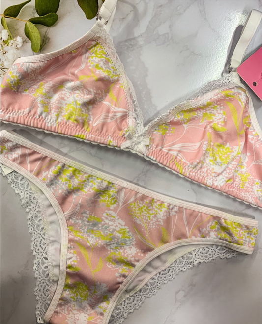 Conjunto Triangulo Y Less Microfibra Estampada Zailu 5586