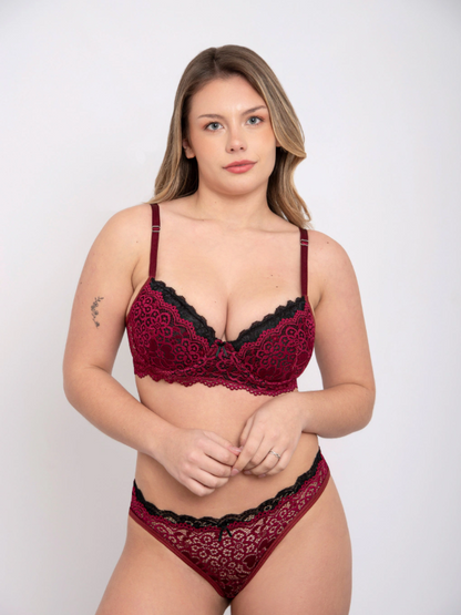 Conjunto De Lencería Soutien Y Bombacha Natubel 565